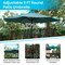 Flash Furniture Faux Teak 35" Patio Table-Tan Umbrella & Base XU-DG-UH8100-UB19BTL-GG - alternate 5